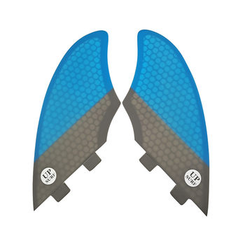 ອຸປະກອນເສີມ UPSURF surfboard tail rudder honeycomb fiberglass tail fin Double Tabs two-color splicing FK fin FIN