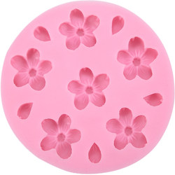 Aizapang DIY handmade soap small cherry blossom mold small flower silicone mold