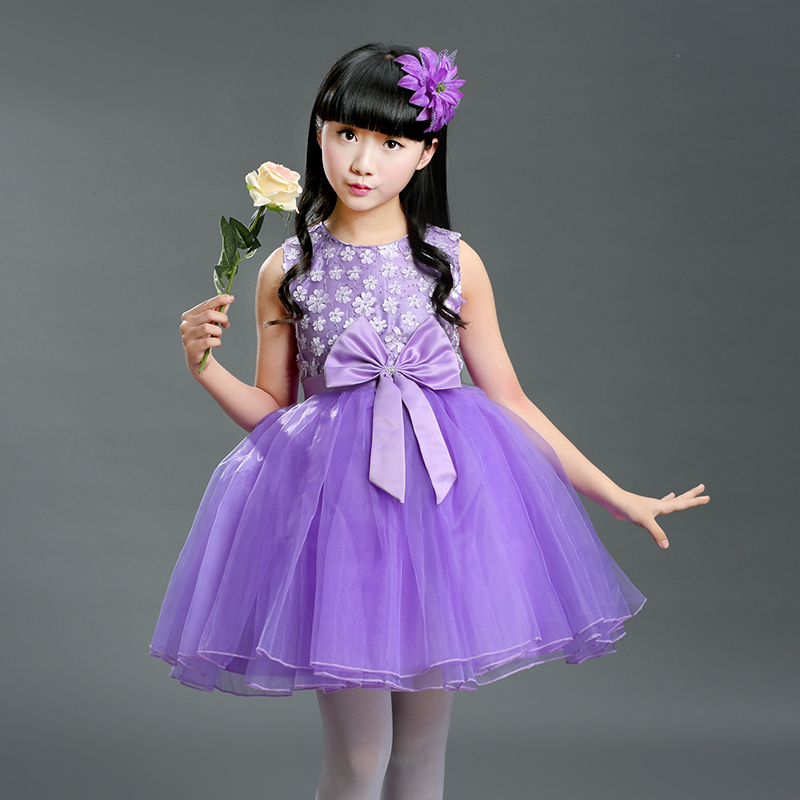 girls princess ballet chorus dresses Children day performance Dress