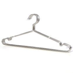 Stainless steel solid drying hanger increases bold home adult children's clothing hanging clothes rack 10 clothes