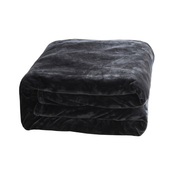 Nordic Solid Color Thick Flannel Leg Blanket Winter Plush Sheets Coral Fleece Blanket Ins Style Grey Black