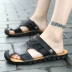 Dép nam 2019 mùa hè nam mới sử dụng dép đôi da cá nhân dép đi biển Baotou xu hướng mặc ngoài trời - Sandal Sandal