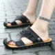 Dép nam 2019 mùa hè nam mới sử dụng dép đôi da cá nhân dép đi biển Baotou xu hướng mặc ngoài trời - Sandal