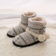 Dép cotton mùa đông Túi ấm trong nhà của phụ nữ với giày mặt trăng đế mềm có thể được mang bên ngoài đế dày mùa thu và dép mùa đông