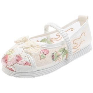 Summer mesh shoes sandals Chinese style girls embroidered shoes