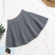 2017 mới đàn hồi cao eo váy ngắn ô váy đơn giản knit hoang dã một từ váy pettiskirt chân váy chữ a caro Váy