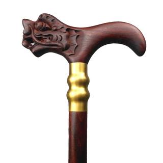 Mahogany crutch head, huanghuali and red sandalwood crutch armrest, elderly cane wooden accessories, round head armrest, civilized stick handle