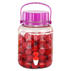 Wine glass bottle with tap, wine jar, pickle jar, household enzyme barrel, brewing container, 10kg 20kg sealed jar