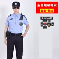 Синяя футболка, комбинезон, штаны, короткий рукав