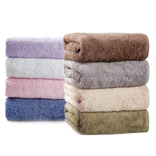 Sanli cotton bath towels Female home absorption and fast dry hair full cotton men's large thickened wrap towels three -piece