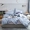 Thung lũng Red ins bướm ròng 1,5 m giường 1.8m bông denim giường bông nhỏ gọn ba mảnh hoa quả - Bộ đồ giường bốn mảnh
