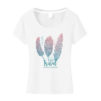 White Printed T-Shirt for Women, Short-Sleeved, 2026 New Summer Half-Sleeve Tee, Tight-Fitting, Slimming, Pure Cotton, Letter t