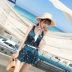 Áo tắm nữ 2018 mới bảo thủ nữ sinh Hàn Quốc suối nước nóng nhỏ nước hoa ngực nhỏ tụ tập áo tắm chia đôi - Bộ đồ bơi hai mảnh 	bikini 2 mảnh màu trắng	 Bộ đồ bơi hai mảnh