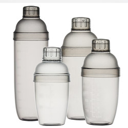 Shaker Cup with Scale, Milk Tea Shop Cocktail Shaker Set, Full Set of Hand-Cranked 700ml Shaker, Bar Tools