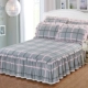 Khăn trải giường bằng vải cotton loại chống trượt giường đơn mảnh bông bảo vệ bụi phủ 1,5 m 1,8m tấm 1 ba bộ