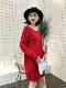 Đánh nhau xuân hè 2019 Phụ nữ Hàn Quốc màu rắn dài phần cổ tròn tay áo dài áo len rộng rãi áo len thời trang - Áo / áo thun áo phông nữ đẹp