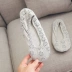 Giày trong nhà bốn mùa vớ cotton nhà vớ vớ chống trượt vớ yoga giáo dục sớm vớ sàn giày nhà nữ - Vớ mắt cá chân tất cổ ngắn Vớ mắt cá chân