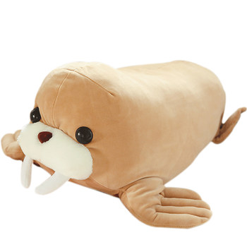 ຕັດຝ້າຍນອນລົງໝອນ walrus aquarium fur seal plush toy aquarium