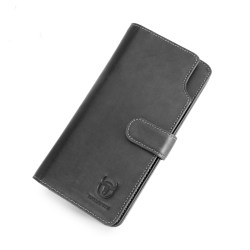 Captain Niu Leather ຫນັງແທ້ Multifunctional Mobile Phone Bag Men's Soft Cowhide ຫຼຸດ 20% Off Long Business Casual Zipper Wallet