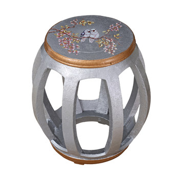 Solid Wood Drum Stool, New Chinese Style Classical Stool, Shoe-Changing Stool, Guzheng Stool, Redwood Drum Stool, Antique Round Stool, Elm Wood Drum Stool