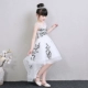 2018 cô gái trang phục piano catwalk váy cưới của trẻ em tổ chức công chúa trailing váy dạ hội mùa đông váy trẻ em