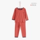 Baby Island Summer Summer Men and Women Baby Cotton Trẻ em Màu sắc Cotton dài tay Đồ lót Set Đồ lót A Type Thin bộ cotton cho bé