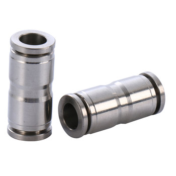 Stainless steel quick plug straight-through pneumatic tracheal quick connector pu6 quick plug straight-through pneumatic tracheal fitting 316