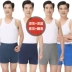 Tuyết bay bông cao eo đồ lót nam võ sĩ trung niên Quadrupers XL quần short cũ đồ lót triumph Eo cao