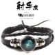 Mười hai chòm sao vòng tay da thủy triều Phiên bản Nhật Bản và Hàn Quốc của các chàng trai vòng tay nữ dây thừng unisex retro đôi tay trang sức