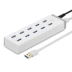 Màu xanh lá cây United USB3.0 splitter hub 10 với một con chuột và bàn phím cho các trung tâm điện U-điện thoại sạc máy tính xách tay nhiều xốp giao diện usb chuyển đổi ổ cắm bộ chuyển đổi usb giãn nở đa - USB Aaccessories USB Aaccessories
