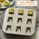Phim hoạt hình 6/9/12 liên tục mô hình mèo vuốt bánh rán Mafen bánh nhỏ cốc DIY lò nướng khuôn dụng cụ - Tự làm khuôn nướng