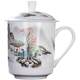 ຈອກນ້ໍາກະດູກ Jingdezhen ຈີນທີ່ມີຝາປິດຫ້ອງການຂອງປະທານແຫ່ງກອງປະຊຸມ