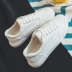 Mùa đông cộng với giày nhung cotton Giày trắng Giày đế xuồng Hàn Quốc giày thể thao nam adidas Plimsolls