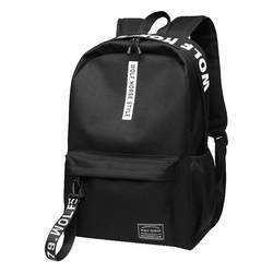 Simple female schoolbag, backpack, Korean version, college style, high school, primary school student computer bag, casual travel trendy backpack for men