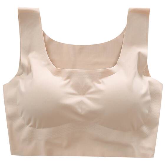 Sports seamless push-up vest style bra