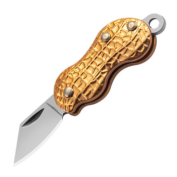 Peanut-shaped creative knife metal mini edc folding portable pendant key sharpening pencil opening package knife