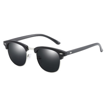 Retro polarized oval fashion unisex sunglasses