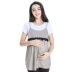 Đất nước tự nhiên Áo chống thai sản yếm yếm Chất xơ bạc Bà bầu mặc váy ren quần áo bầu cao cấp Bảo vệ bức xạ