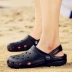 Mùa hè 45 XL giày lỗ thông thường cho nam Baotou sandal đế dày đi dép bán dép nam Dép