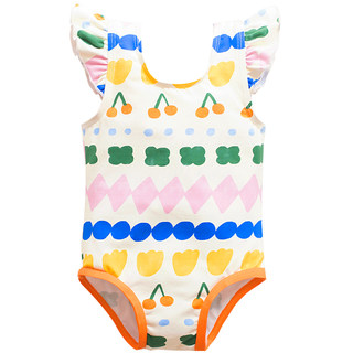Children's swimwear girl 3-year-old baby swimsuit female baby Ins child swimwear cute bubble hot spring bikini