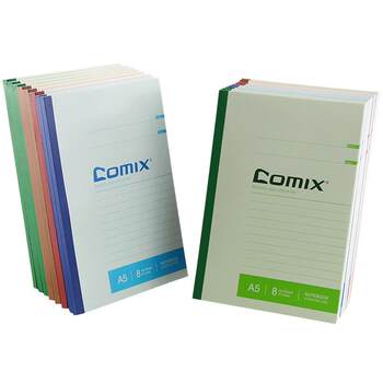 Qixin Notebook A4 Softcover Korean Creative Simple Style for Female Students, Fresh and Simple Work Notebook for College Students, Classroom Notes for Teenage Girls, Large Size for High School Students, Korean Version, Thick