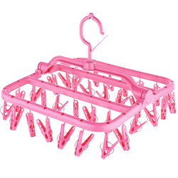 Multi-clip clothes drying rack disc drying rack sock rack multi-functional underwear baby diaper clothes drying rack home