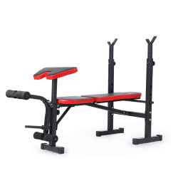Multifunctional Weight Bench, Bench Press Machine, Home Folding Squat Barbell Rack Set, Dumbbell Bench, Fitness Chair, Weightlifting Equipment