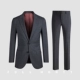 FULL MONTY Bộ đồ kẻ sọc xứ Wales Bộ đồ len nam Bộ đồ công sở Slim Business Suit - Suit phù hợp