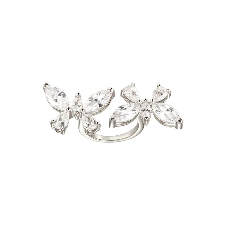 Ins high quality diamond butterfly girl european and american opening