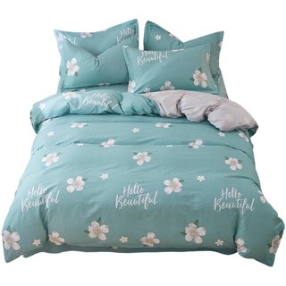 Pure cotton four-piece set Pure cotton quilt cover Three-piece bed sheet set