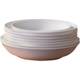 Pure white creative bone porcelain set round household dining tray