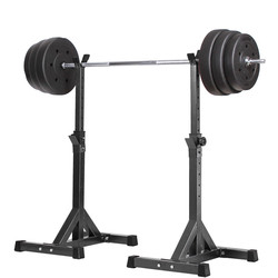 Multifunctional Barbell Rack, Professional Squat Rack, Barbell Set, Home Fitness Equipment, Bench Press Rack, Adjustable and Foldable