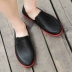 Dép nam lỗ đen thời trang mùa hè mang dép La Mã đôi sử dụng giày dép nam trượt đất chống trượt Sandal