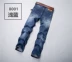 Quần jean nam thời trang Thanh niên giản dị Retro hoài cổ cao bồi nam dài Quần mỏng - Quần jean quần ống suông nam Quần jean